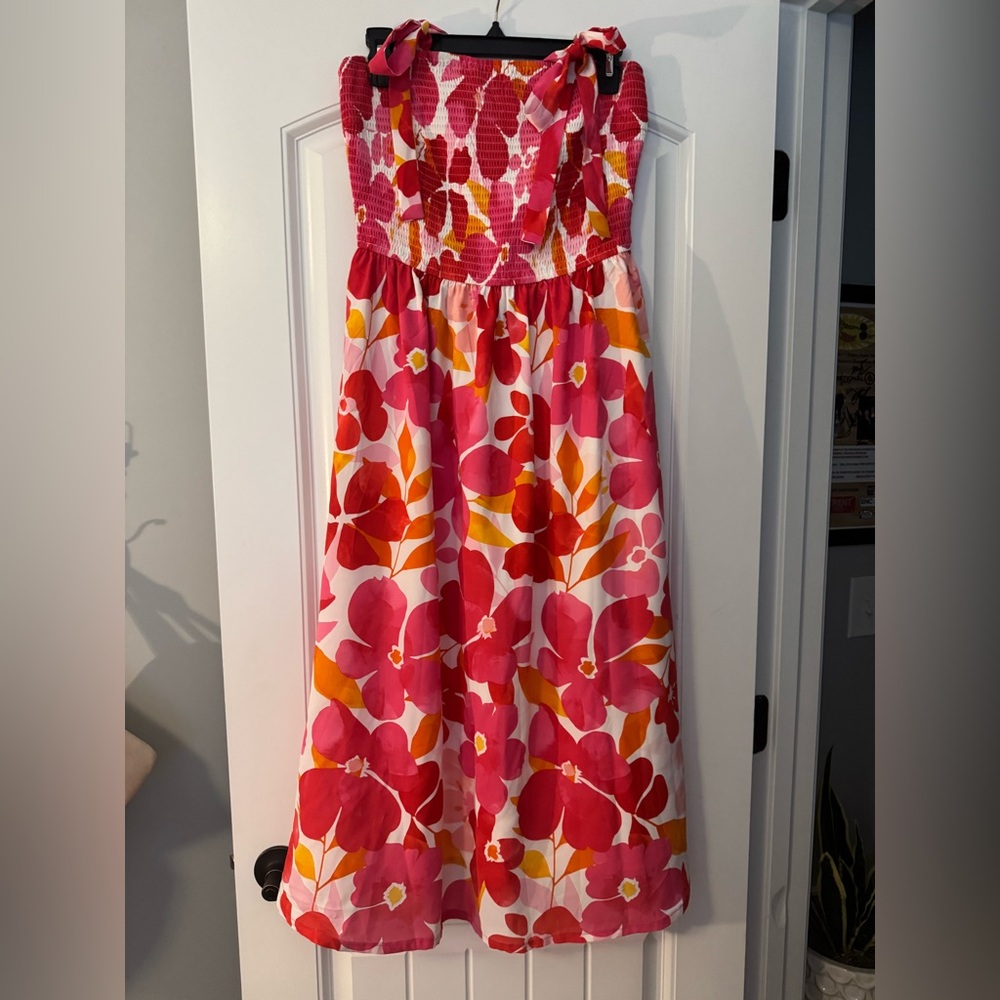 Smocked Floral Maxi Dress